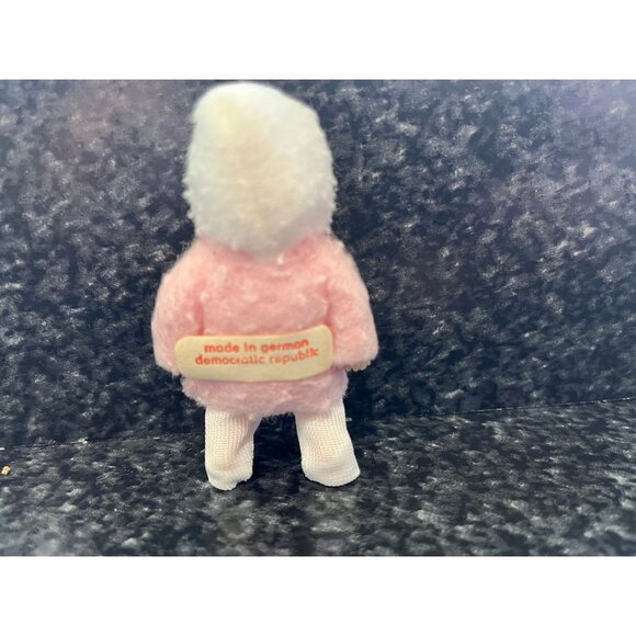 Vtg Miniature Baby Doll Pink White Coat Hat Costume Original Tag & Box Germany - Picture 6 of 8